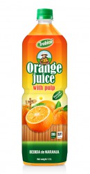 New Design 1.5L Pet Bottle Orange Juice With Pulp Drink