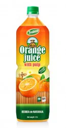 New Design 1.5L Pet Bottle Orange Juice With Pulp Drink