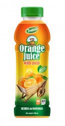 450ml Pet Bottle Orange Juice With Pulp