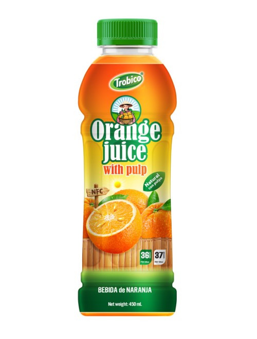 Orange-juice-with-Pulp Pet-450ml v2