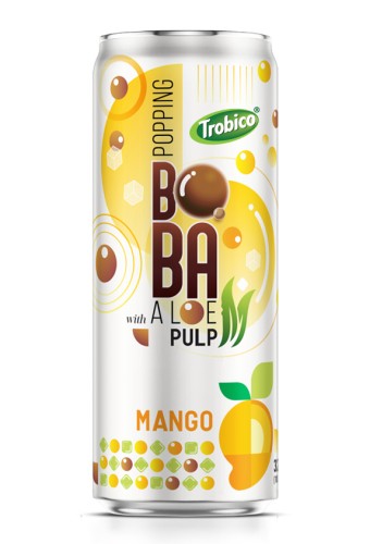 320ml Aluminum Can Delicious Mango Flavored Bubble Tea