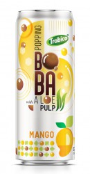 320ml Aluminum Can Delicious Mango Flavored Bubble Tea