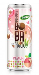 320ml Aluminum Can Delicious Peach Flavored Bubble Tea