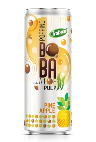 320ml Sleek Can Pineapple Flavored Bubble Tea