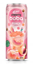 Popping Boba Peach Flavor 320ml Can