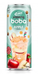 Popping Boba Tea Apple Flavor 320ml Slim Can