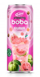 Popping Boba Tea Guava Flavor 320ml Slim Can