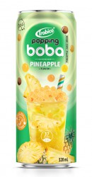 Popping Boba Tea Pineapple Flavor 320ml Slim Can