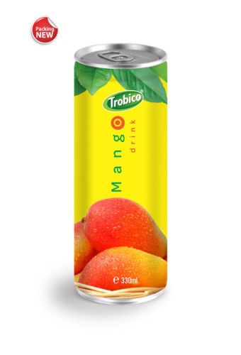 Private Label Fruit Juice 330ml ALuminum can 100% Natural Mango Fruit Drink