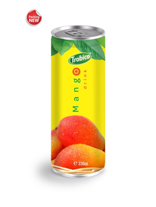 Private Label Fruit Juice 330ml ALuminum can 100 Natural Mango Fruit Drink