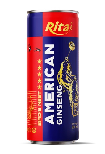 Bird's Nest American Ginseng Rita 250ml Can