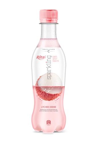 Sparkling Lychee Juice Drink 400ml Pet Bottle