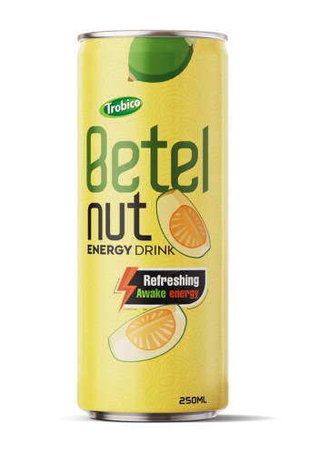 Betel Nut Energy Drink 250ml Alu Can Trobico Brand 01 (OEM accepted)