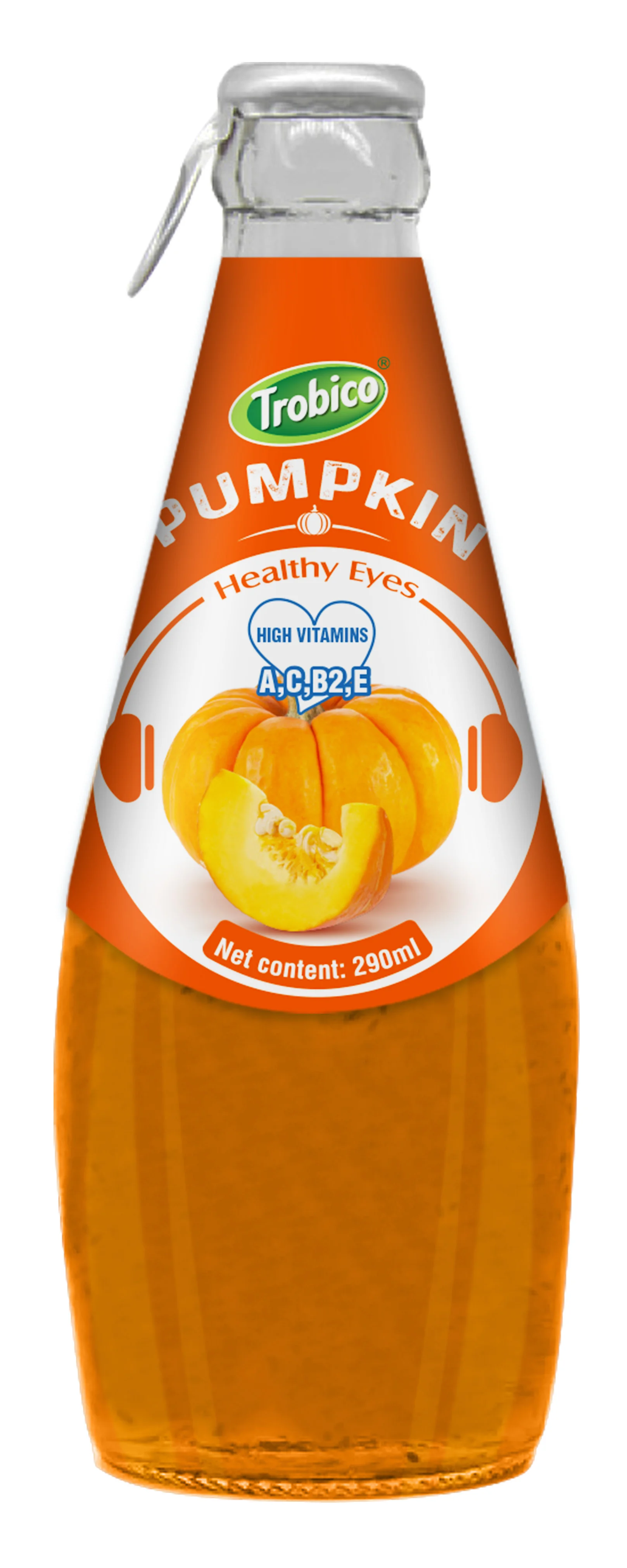 OEM Orange Juice Drink in 300ml Glass Bottled