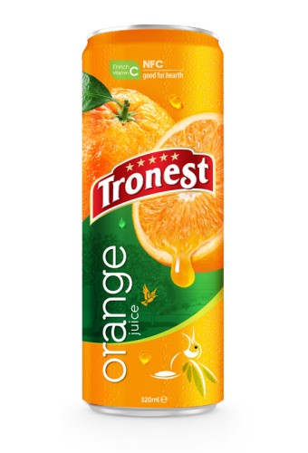 Tropical Juice 320ml Canned NFC Orange Fruit Drink