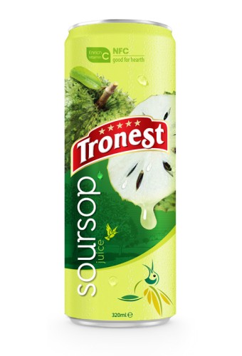 Tropical Juice 320ml Canned NFC Soursop Fruit Drink