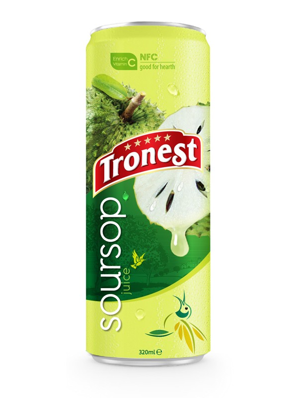 Tropical Juice 320ml Canned NFC Soursop Fruit Drink