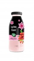 basil seed with lychee flavor 250ml glass bottle  
