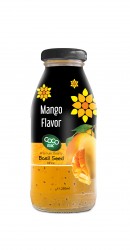basil seed with mango  flavor 250ml glass bottle