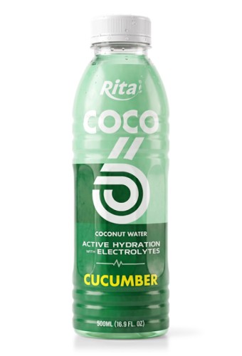 COCO Active Hydration Coconut Water with Electrolytes – Cucumber Flavor