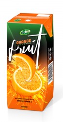 Orange juice 200ml paper box