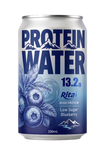 High Protein Water Blueberry Drink 13.2g Protein Low Sugar 330ml