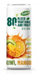 Trobico Mixed Vegetable And Fruit Drink 320ml Sleek Can