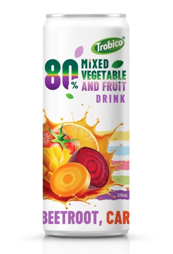 Wholesale 320ml Sleek Can Mixed Vegetable And Fruit Drink