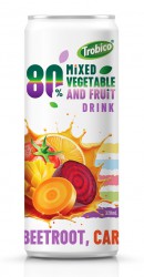 Wholesale 320ml Sleek Can Mixed Vegetable And Fruit Drink